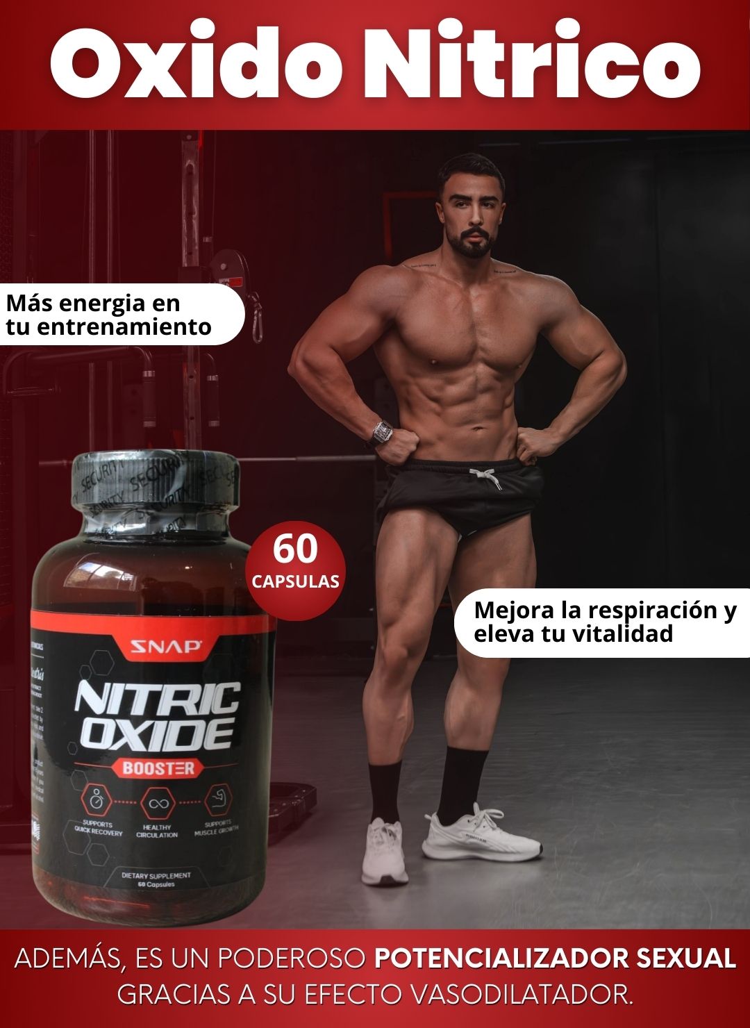 SNAP Nitric Oxide Booster, 2 frascos